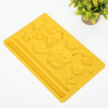 Silicone Lace Mold Mould Sugar Craft Fondant Mat Cake Decorating