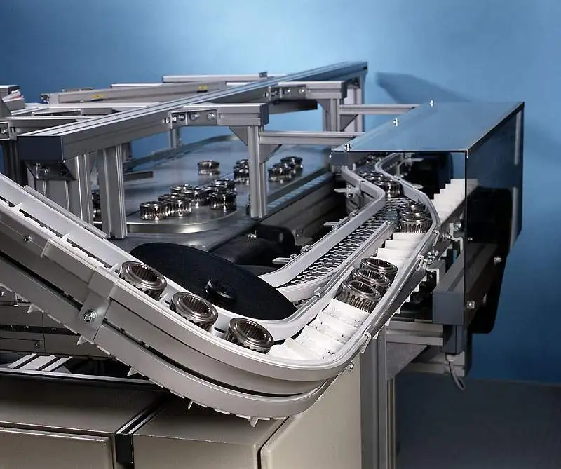 
Food Beverage Bottle Can Heavy Duty Flexible Plastic Top Plate Chain Slat Conveyor Modular Belt For Filling Abelling Machine 