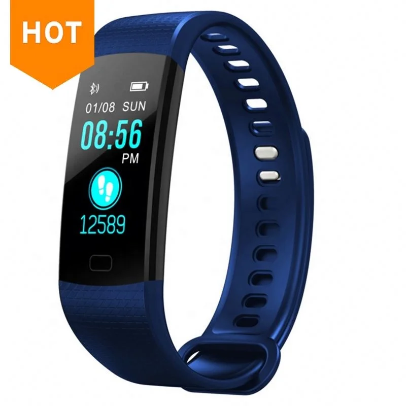 

Y5 Amazon Hot selling ID115 Led Bracelet Watch 2018 Smart Bracelet With Heart Rate Monitor IP67 Fitness Tracker, Black;blue;dark blue;purple;red