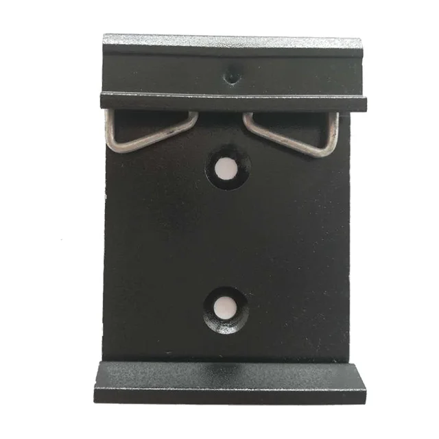 Two Holes Metal Din Rail Mounting Brackets For Snap In Dinrail Clip