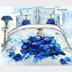 Buy Bed In A Bag Full Size Good Sale Blue Charm Girl Comforter