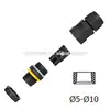 SMA connector STRAIGHT PLUG(PUSH-ON) FOR SEMI-RIGID CABLE PANEL MOUNT 2 HOLES FLOATING