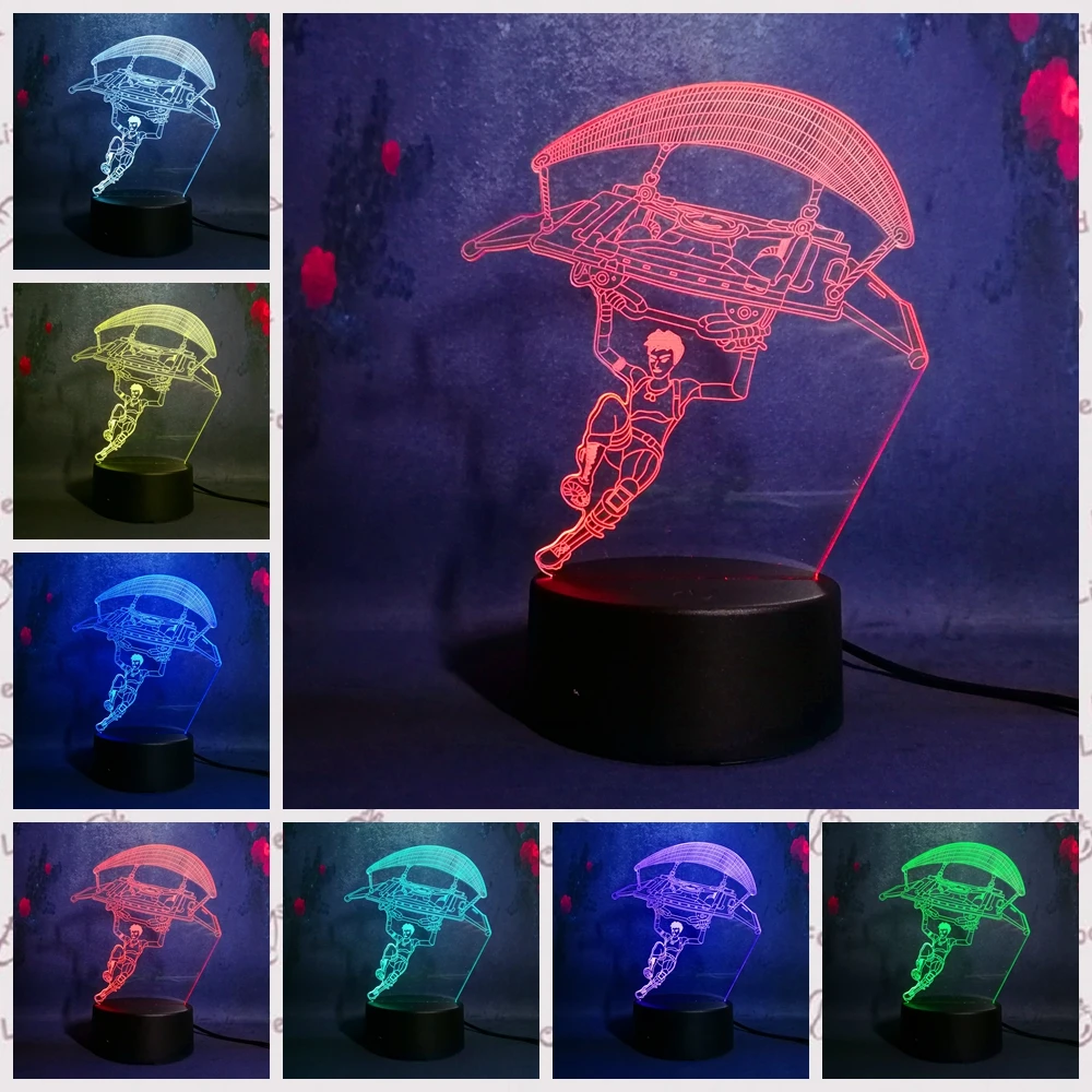 Gift The Walking Dead 3D Night Light LED Table Light Lamp Christmas 7Color Toy 
