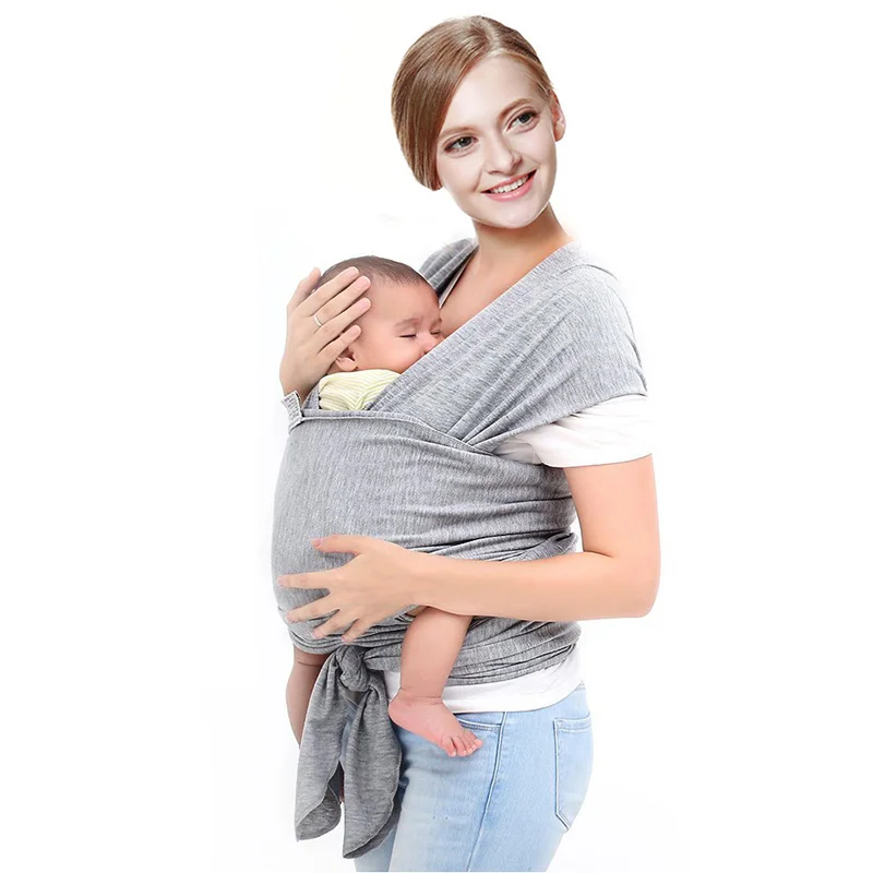 

2017 customizable baby carrier wrap stretchy cotton fabric infant newborns baby sling wrap, Custom design