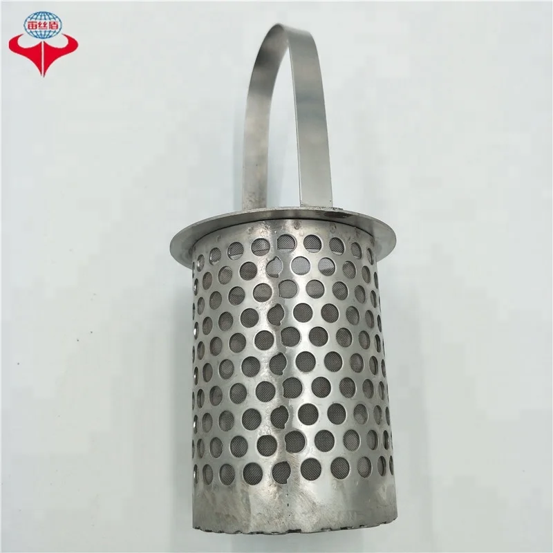 2um 10 20 30 Micron Multilayer Sintered Perforated Metal Filter Basket
