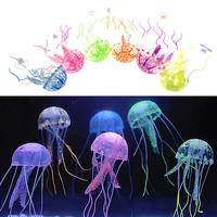 

Glowing Effect Silicone Mini Size Artificial Jellyfish for Fish Tank Aquarium Decoration Accessories