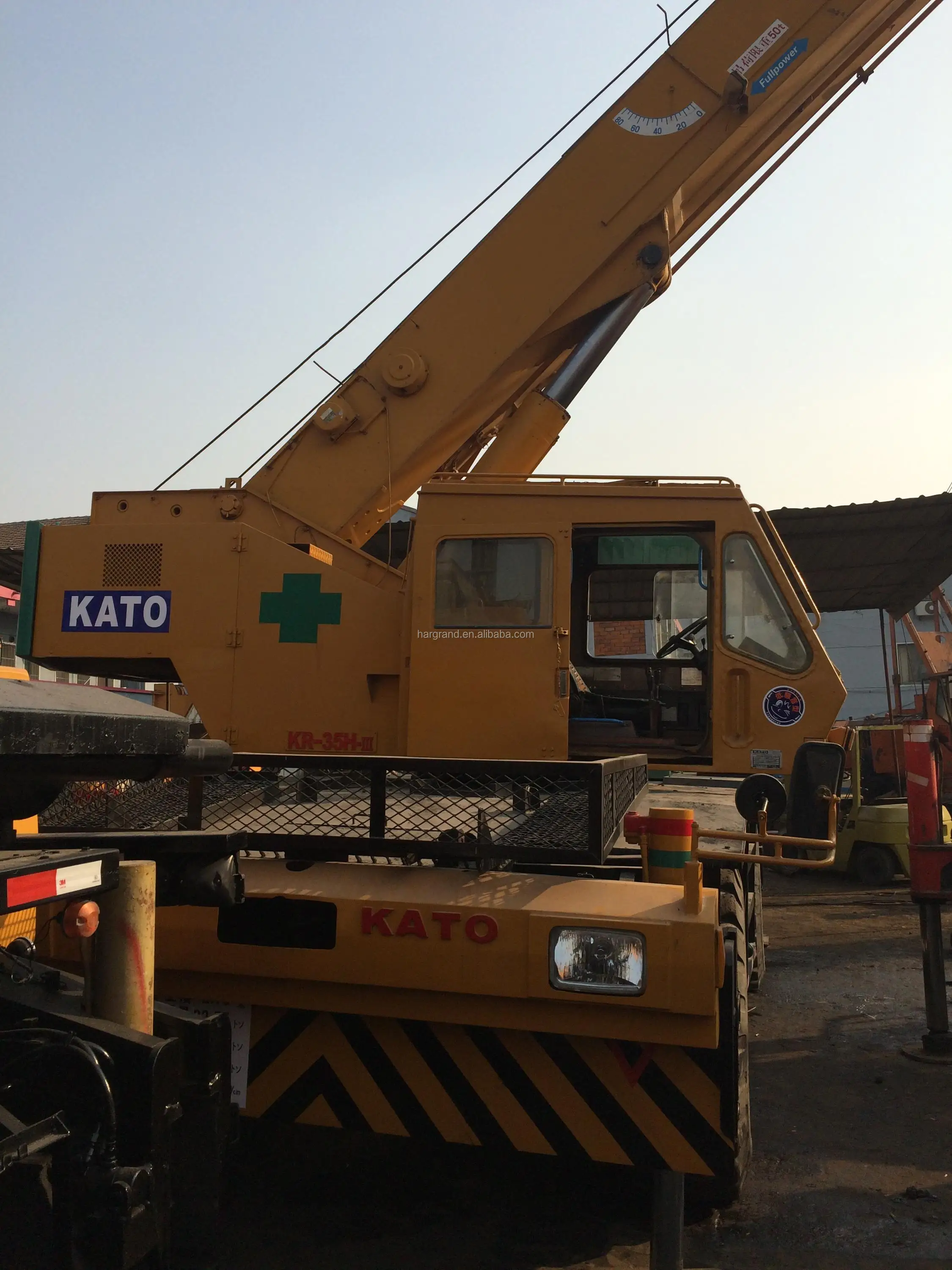 source original japan kato kr35h mobile crane used 35 tons rough
