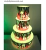 Glow Dispaly VIP LED Birthday Cake Bottle Presenter Holder for Night Club Celebrate Even Free Print Logo