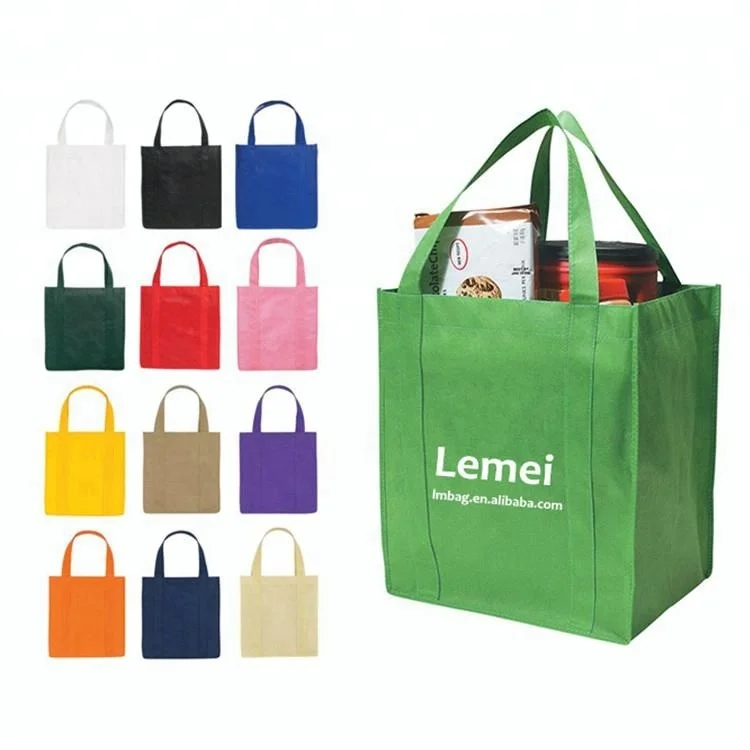 

Eco friendly non woven promotion tote bag for shopping supermarket