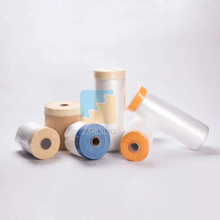 

Auto Paint Masking Film with Crepe Paper Tape