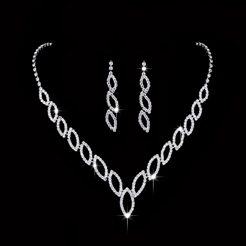 

New Design Popular Cubic Zircon Wedding Bridal Jewelry Set For Women Join Party, Picture