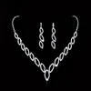 New Design Popular Cubic Zircon Wedding Bridal Jewelry Set For Women Join Party