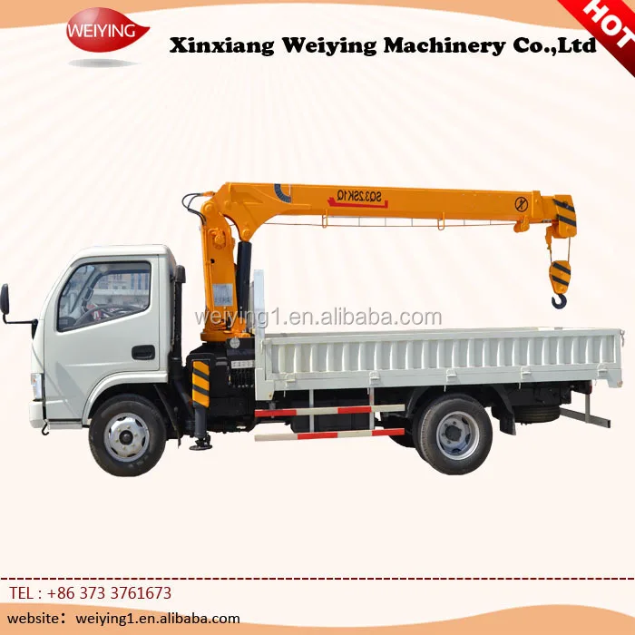 4t Small Telescopic Boom Hydraulic Winch For Trucks Mobile Crane With