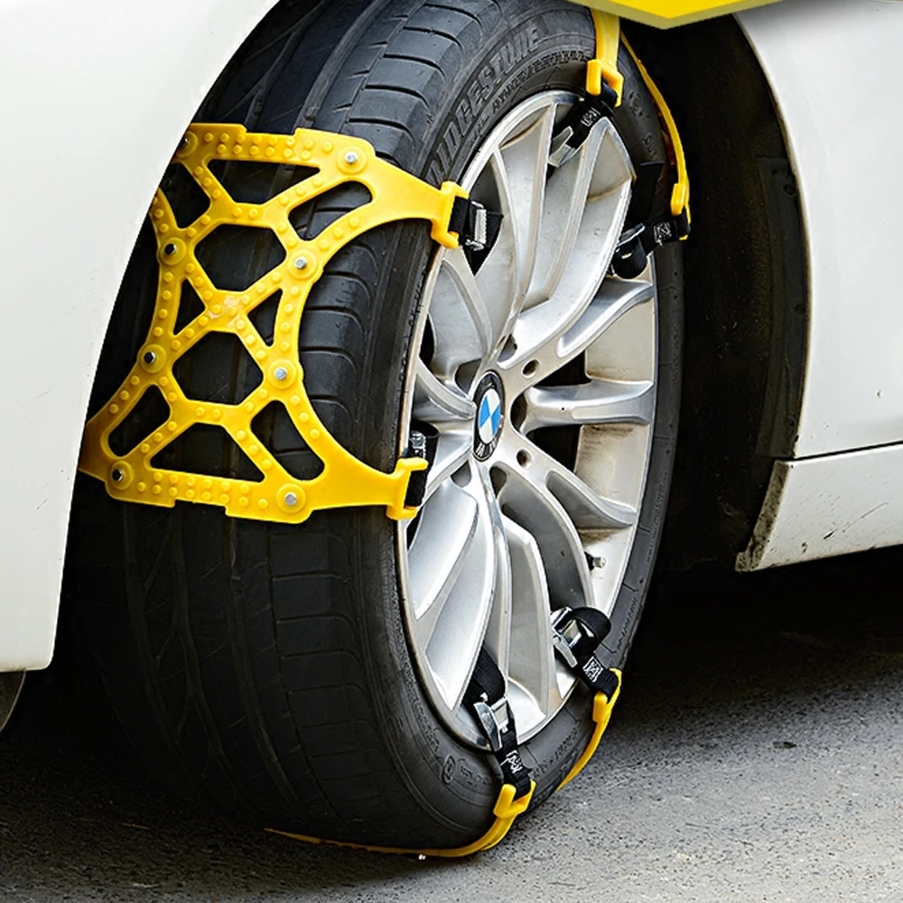 Atli Snow Chains Of Car,Suv Chain Tire Emergency Thickening Antiskid Tpu Diamond 6pcs