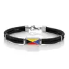 Customized Design Nautica Flag Alphabet Z Cord Bracelet