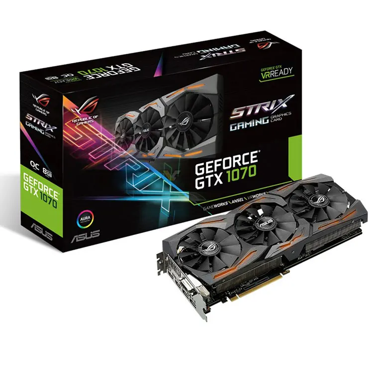 

ASUS ROG STRIX GTX1070 O8G GAMING Graphics Card GDDR5 256 bit 500W Video Card