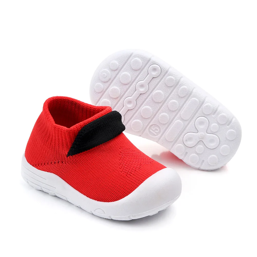 

Wholesale high quality unisex kids baby socks shoes, Black/red/yellow