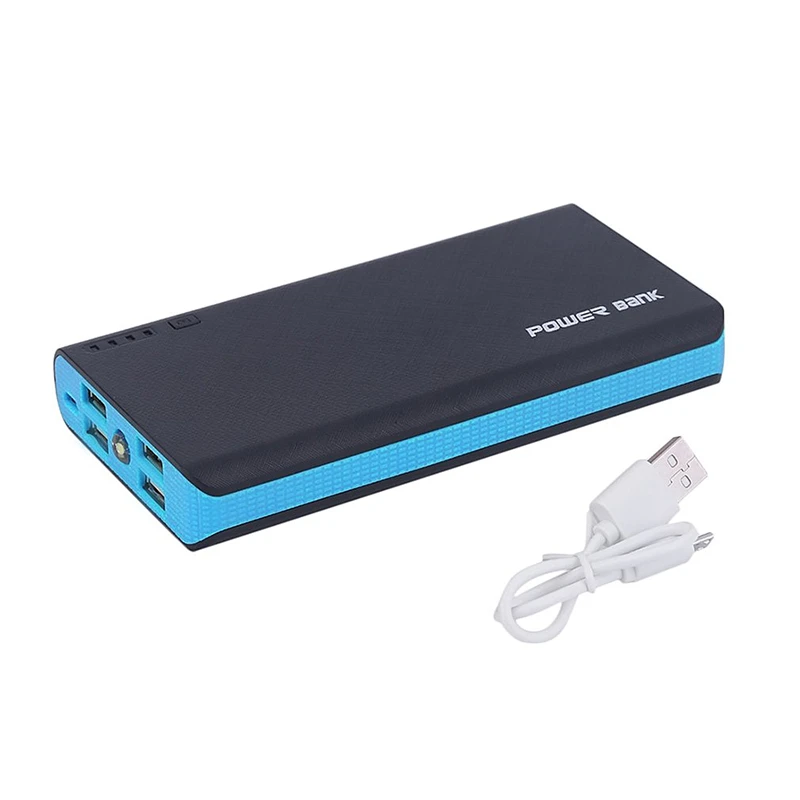 

China Wholesale Power Bank 20000mah with 4 usb Port 18650 Liion Battery Powerbank 10000mah Outdoor