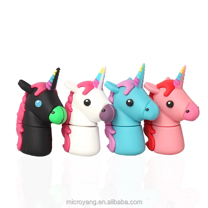 

Promotional gift Unicorn USB Flash Drive Cartoon pendrive 4GB with Cheap Price