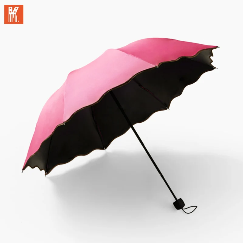

Popular creative effect flower folding umbrella cheap umbrella for sunny or rain