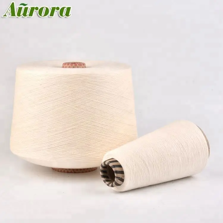 
Raw white regenerated ne 16/1 cotton sock yarn reinforcing yarn for socks 