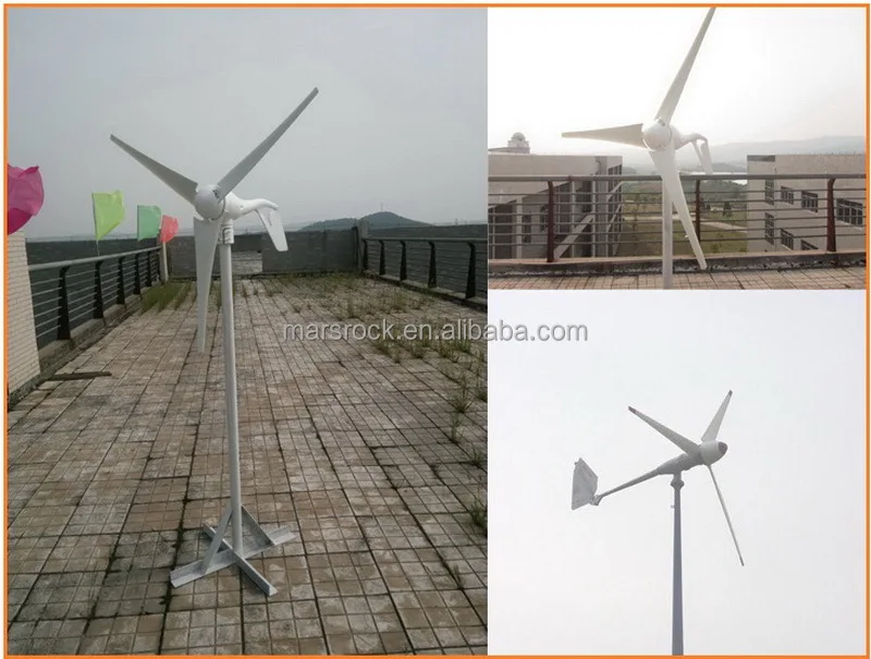 200w Automatic 12v 24v Wind Turbine Generator With 3 Strong Blades And Built In Controller And