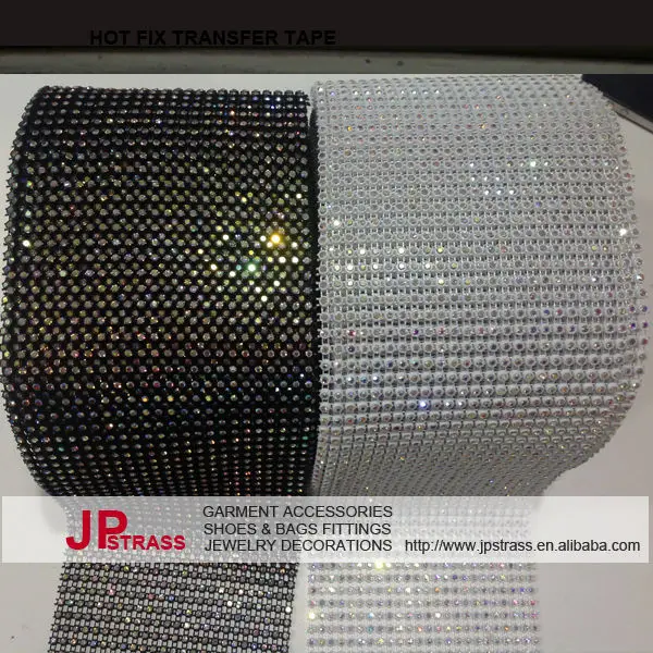 

white plastic base cup chain rhinestone crystal,Rhinestones Product Type and Hot-Fix Technics High Quality Crystal mesh roll