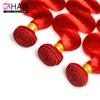 Good prices 100% natural 3 bundles red brazilian hair weave
