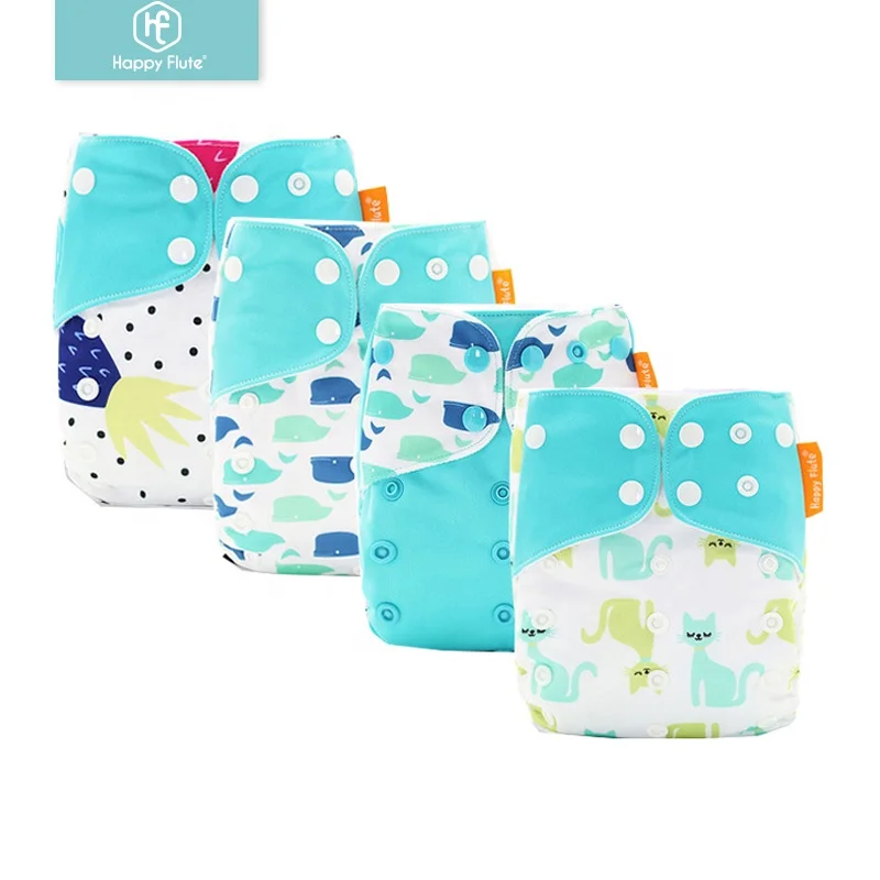 

HappyFlute dry fast suede washable pocket nappy baby cloth pocket diaper, More than 300 colors