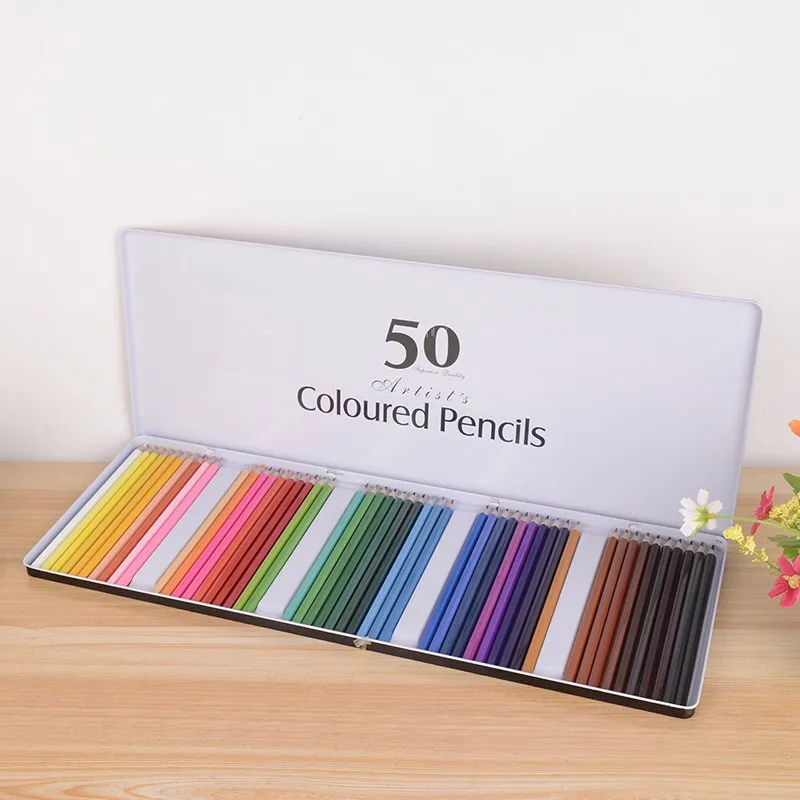 Premium Quality 50colors Colored Lead Color Pencil Set Watercolor