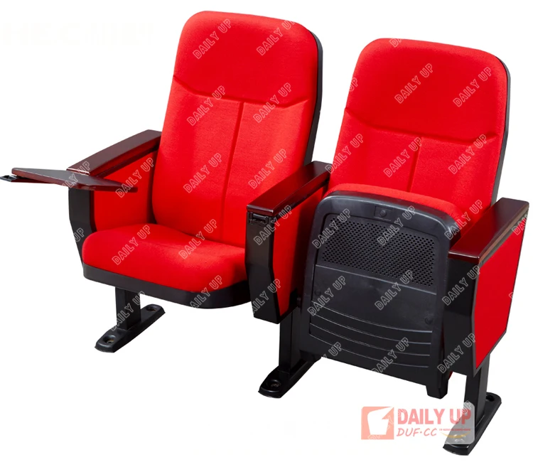 Cheap Standard Size School Auditorium Chair With Writing Pad Conference