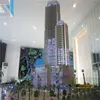 Bright color with scale model for building plans,3d modelling services with led for real esate