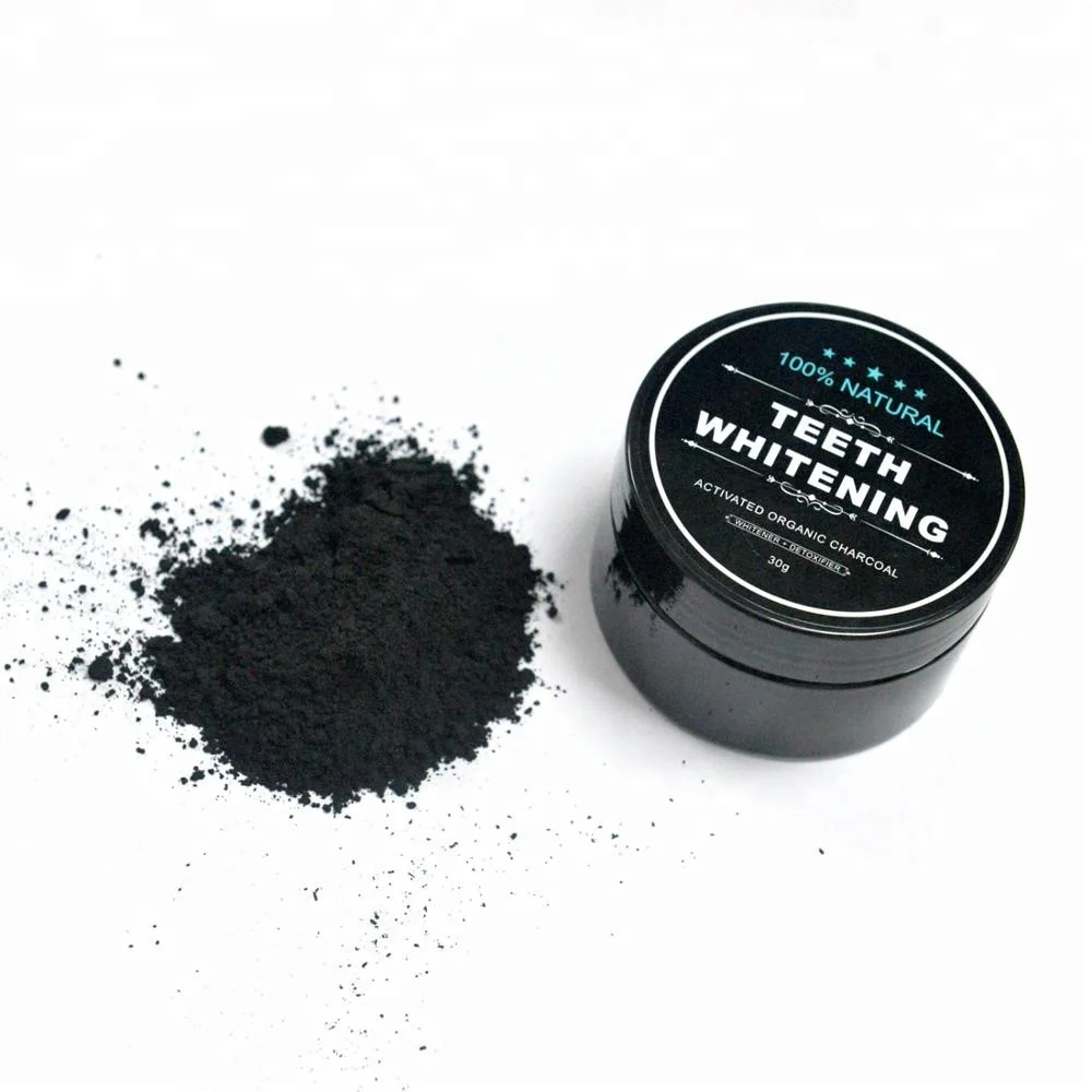 

Tooth Whitener Solution Activated Coconut Charcoal Teeth Whitening cleaning Charcoal Powder, Black