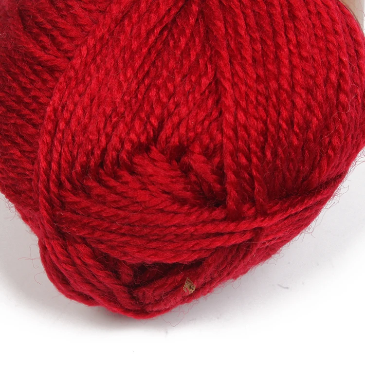 Wholesale China Acrylic Yarn 3 Ply Wool Soft Knitting Yarn 28 2 Hb