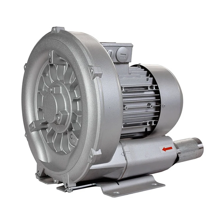 

2019 High Pressure 3HP 2.2kw 2200w Turbo Ring Blower Air Vacuum Pump Side Channel Blower, Silver