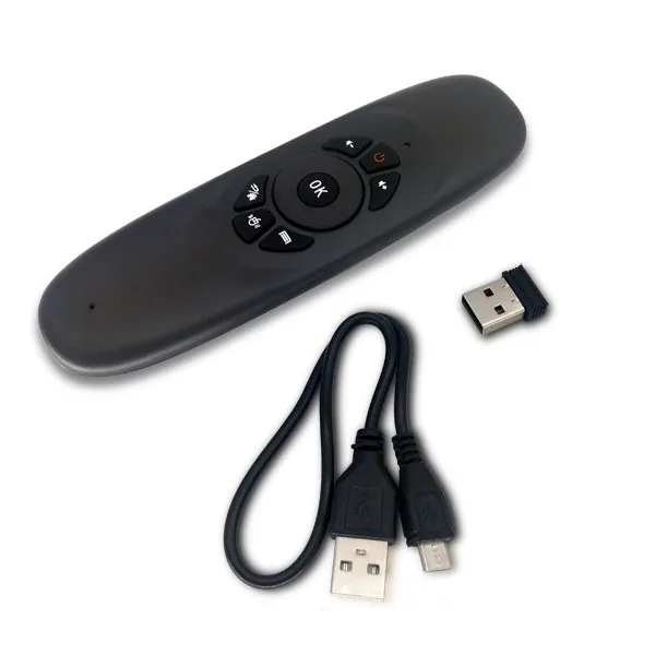 
Factory supply 2.4GHz Wireless air mouse C120 with mini QWERTY Keyboard Remote Control for Set Top Box 