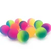 Professional made 25mm icy two-tone rubber bouncing ball