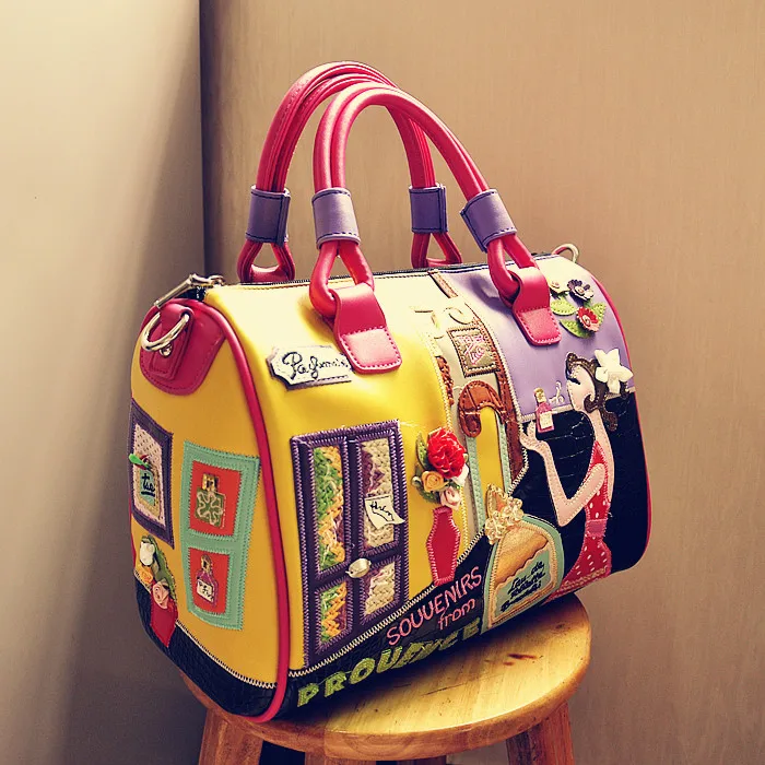 

Candy Color Handbags High Quality Fashion Italian Leather Bags Famous Brands Stylish Female Tote Bag, 3 colors