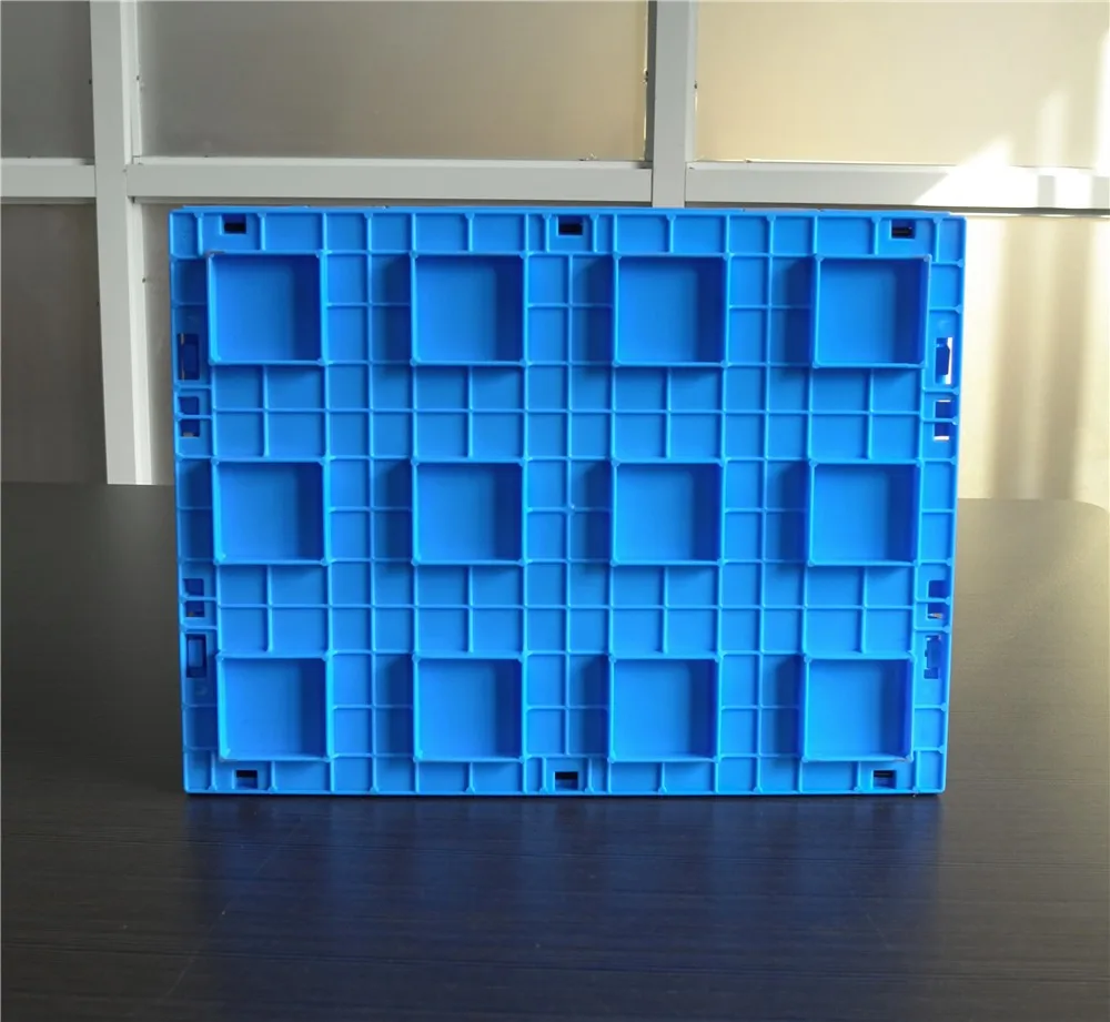 Collapsible Solid Type Crate 40*30*25.5 Cm With Top Cover Plastic