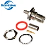 Factory Price Reverse Polarity TNC Female Bulkhead Crimp Connector For RG58 RG59 LMR-195 Low Loss Cable