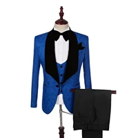 

Custom mens suit formal 3pcs casual suit for men slim fit suit casual blazer