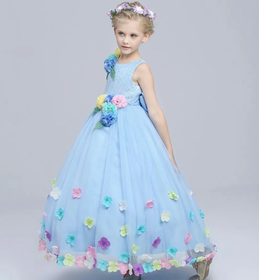 Flower Girl font b Dress b font Kids Wedding Party font b Fancy b font Costumes