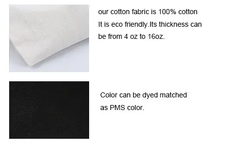 black canvas tote bag our color chart