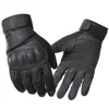 Wholesale men military issue black leather gloves army tactical airsoft combat police gloves manufacturer