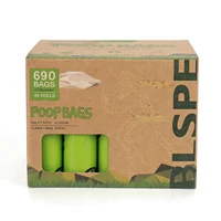 

690 bags 46 rolls biodegradable compostable dog poop bag