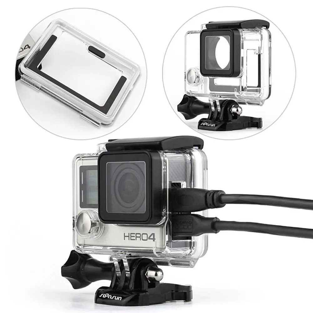 ST-33 Skeleton Protective Housing with UV-Protected Lens for Gopro HERO2 Open Side for FPV Without Cable Durable