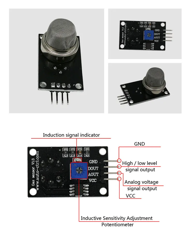 Lpg Lng Propane Butane Combustible Gas Lng Methanol Gas Sensor Mq5 ...