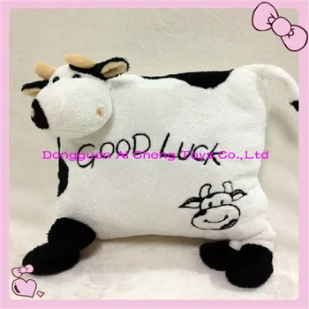 plush cow pillow