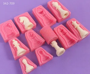 2016 new silicone mold fondant,fondant chocolate international chess draughts mould,silicone chocolate chess draughts molds