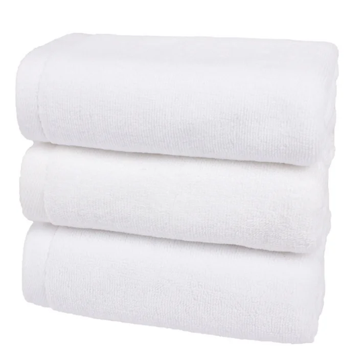 Wholesale Custom Logo Blank Towel White 100% Cotton Plain Quick-dry Hand Towels For Promotion